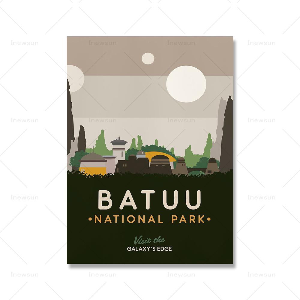 

Плакат «Планета» «Галактика, звездное притяжение», холст, картина «Татуин, Эндор», подарок, настенное искусство, ретро-космический пейзаж, печать, картина, декор комнаты 21x30cm No Framed