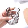6Pcs Comfortable Grip Irregular Cup 200ML Cocktail Drinking Glasses Creative Whisky Glass Cup  Bar