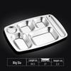 304 Stainless Steel Divided Lunch Tray