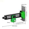 Y5GD 1/4'' Thread Hanging- Bracket Line Positioning Base Level Adapter Level Wall Stand Adjustable