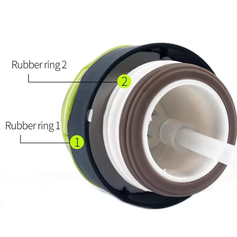 500ML Borraccia per Bicicletta Acciaio Inossidabile Sottovuoto Borraccia da Ciclismo a Parete Doppia Tazza Termica Semplice Isolante con Cannuccia