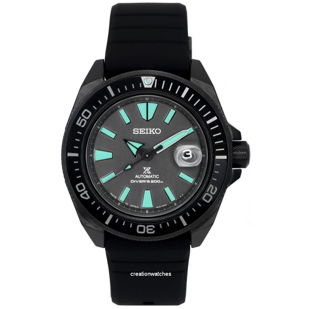 

Восстановленные мужские часы Seiko Prospex Samurai Black Series Limited Edition Automatic Diver s SRPH97J1 200M чёрный