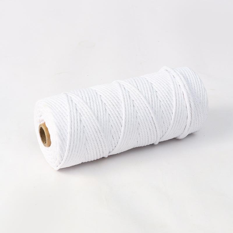 4mm 300m Colored Hand-Woven Cotton Rope for DIY Tapestry and Ornaments