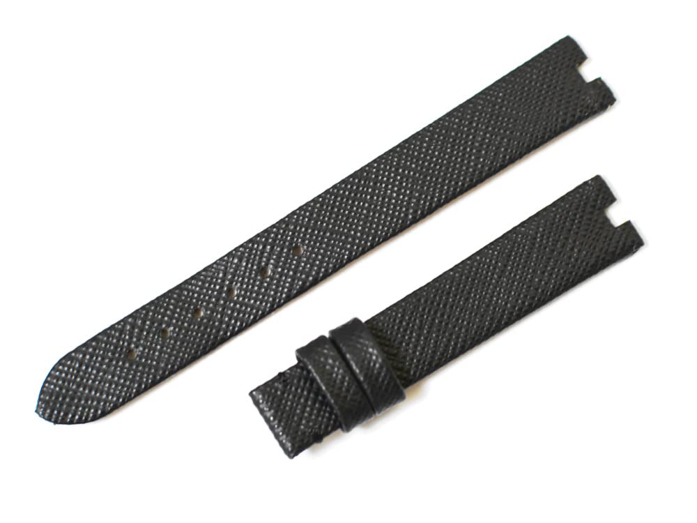 

[Import King Original] Запчасти для часов - Совместимы с Bulgari B.zero1 BZ22S - Ремешок Aftermarket - Кожа теленка - Черный - 13/12 мм