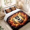 Bettwäsche-Set 1 Bettbezug 2 Kissenbezüge Beşiktaş FC Aufdruck Schlafzimmer Heimdekoration