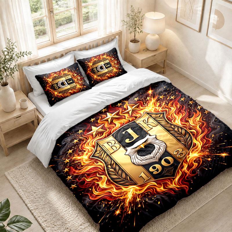 Bettwäsche-Set 1 Bettbezug 2 Kissenbezüge Beşiktaş FC Aufdruck Schlafzimmer Heimdekoration