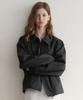 Lenav Les Collared Suede Bomber Blouson (Black)