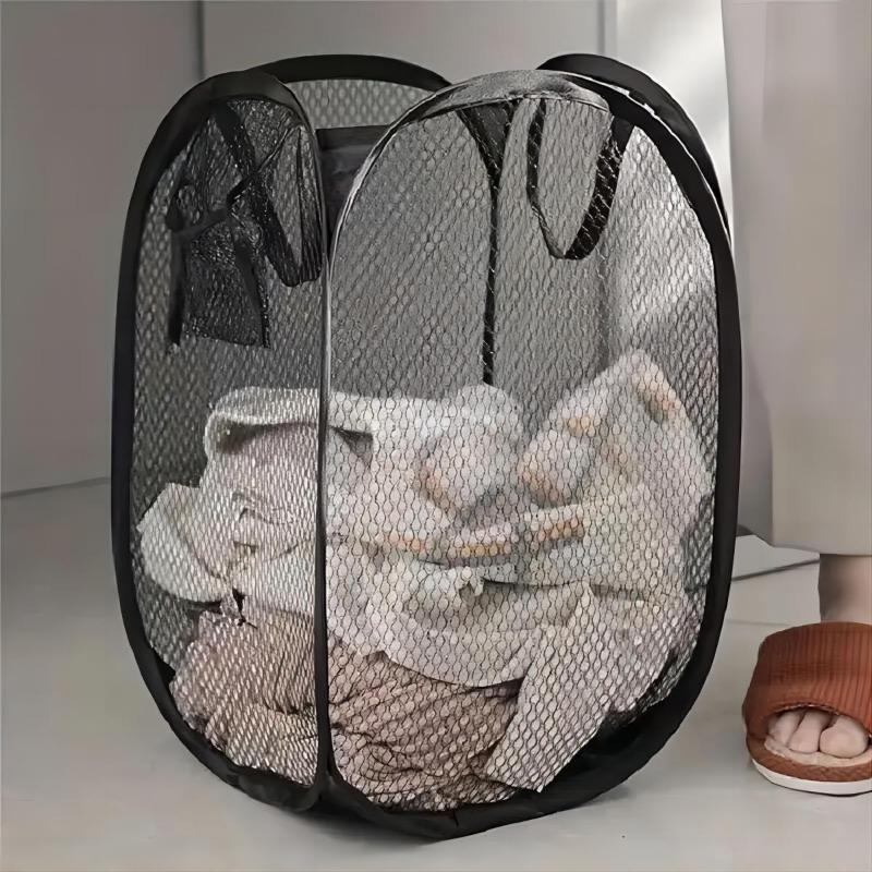 

1PC Foldable Dirty Clothes Basket Household Arrangement Basket Dirty Clothes Dirty Clothes Basket Laundry Basket чорний