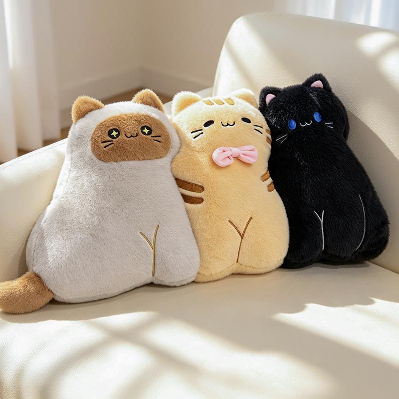 60Cm Dogs Cats Plush Pillow Stuffed Cartoon Animal Long Bolster Back Support Plushie Sofa Chair Decor Friend Gift