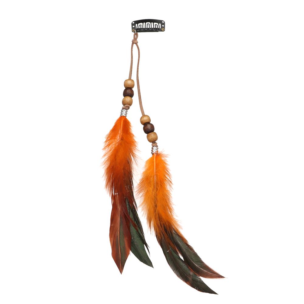 Fashion Extensions Handmade Indian Hippie Headpieces Headband Headwear Novelty Hairclips Feather Hair Rope