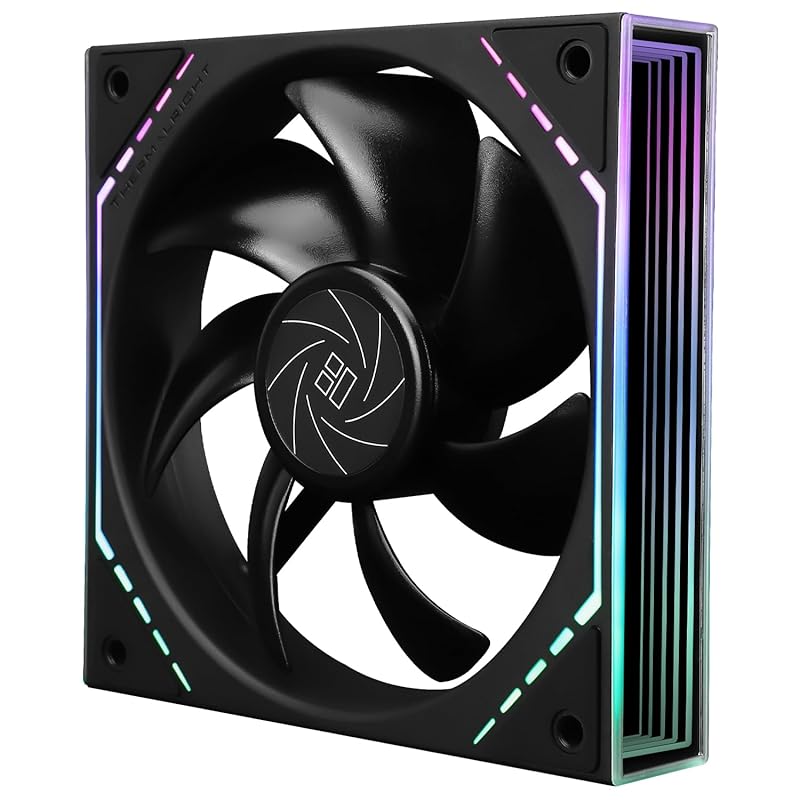 TL-M12 Case Fan 120mm ARGB CPU Cooler Fan Comes with ARGB Mirror Light Effect,PC PWM Silent Fan with 1500RPM Speed TL-M12