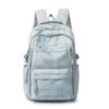 Minimalist Backpack for Women Men Letter Accent Multiple Pockets Adjustable Strap Large Capacity Casual Daily Bag for Commute Travel School No Pendant