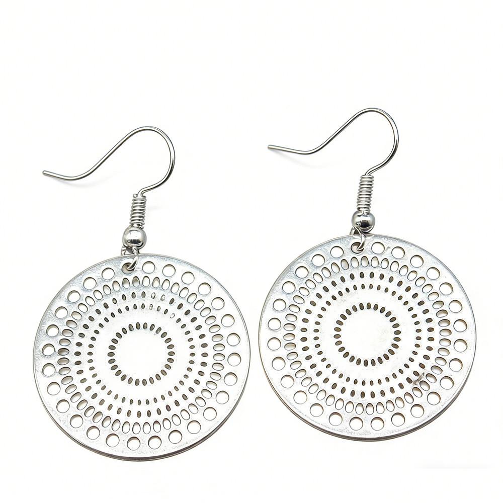 Filigree Teardrop Dangle Earrings Vintage Boho Leaf Drop Earrings For Women Ethnic Retro Jewelry
