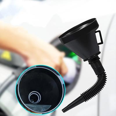 2-in-1 Auto Betankungstrichter Autos Motorräder Benzin Einspritzer Mit Filtersieb Selbstfahrer Notfall Betankungstrichter