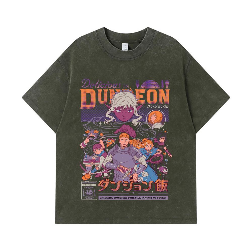 275 GSM Washed T-shirts 100% Cotton Delicious in Dungeon V2 Print Unisex Heavy Cotton T Shirt
