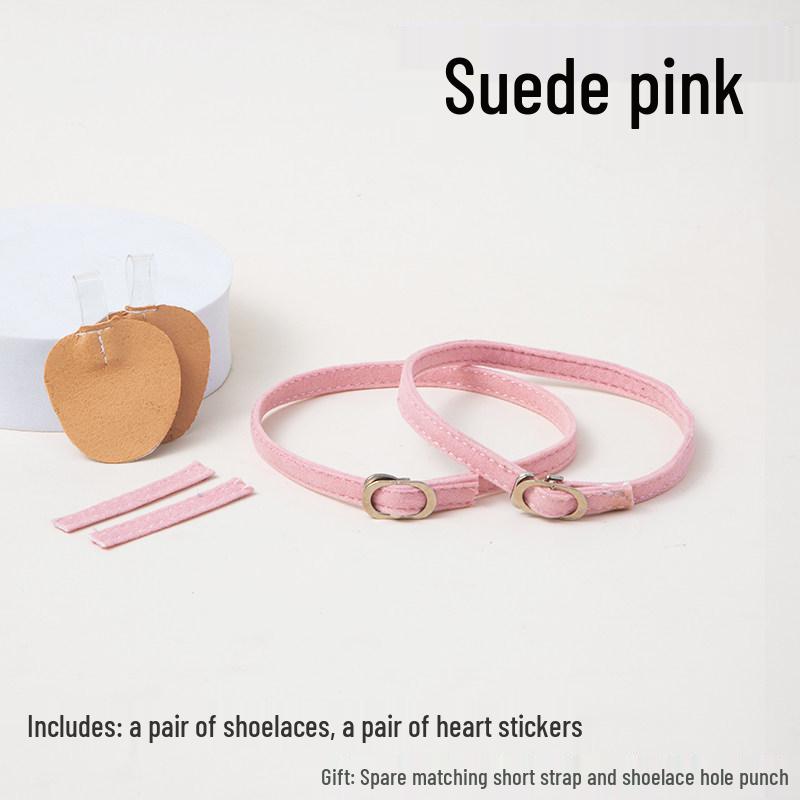 Non-Slip High Heel Strap with Suede Matte Finish - Secure Tie-Up Buckle Design