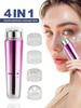 1/2PCS Powder To Silver Eye Massager, Vibrating Massager To Remove Dark Circles, Eye Bags, Mini Mass