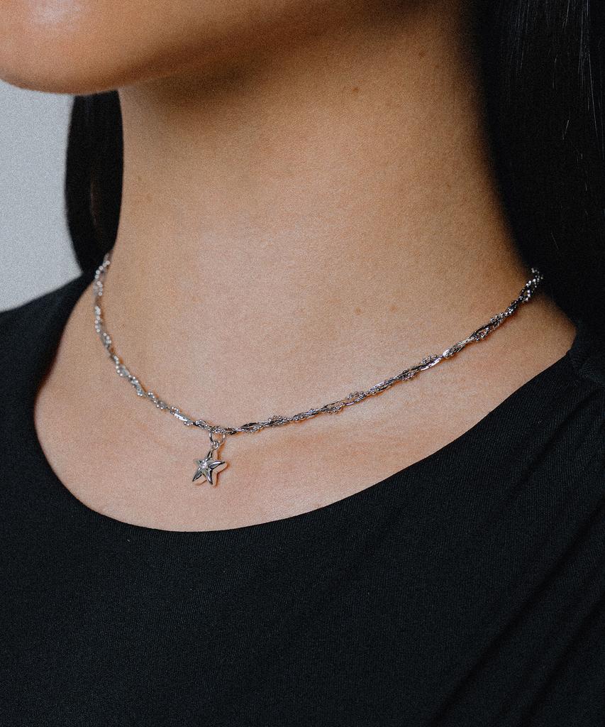 Scaletto Ws002 Shining Star Chain Necklace