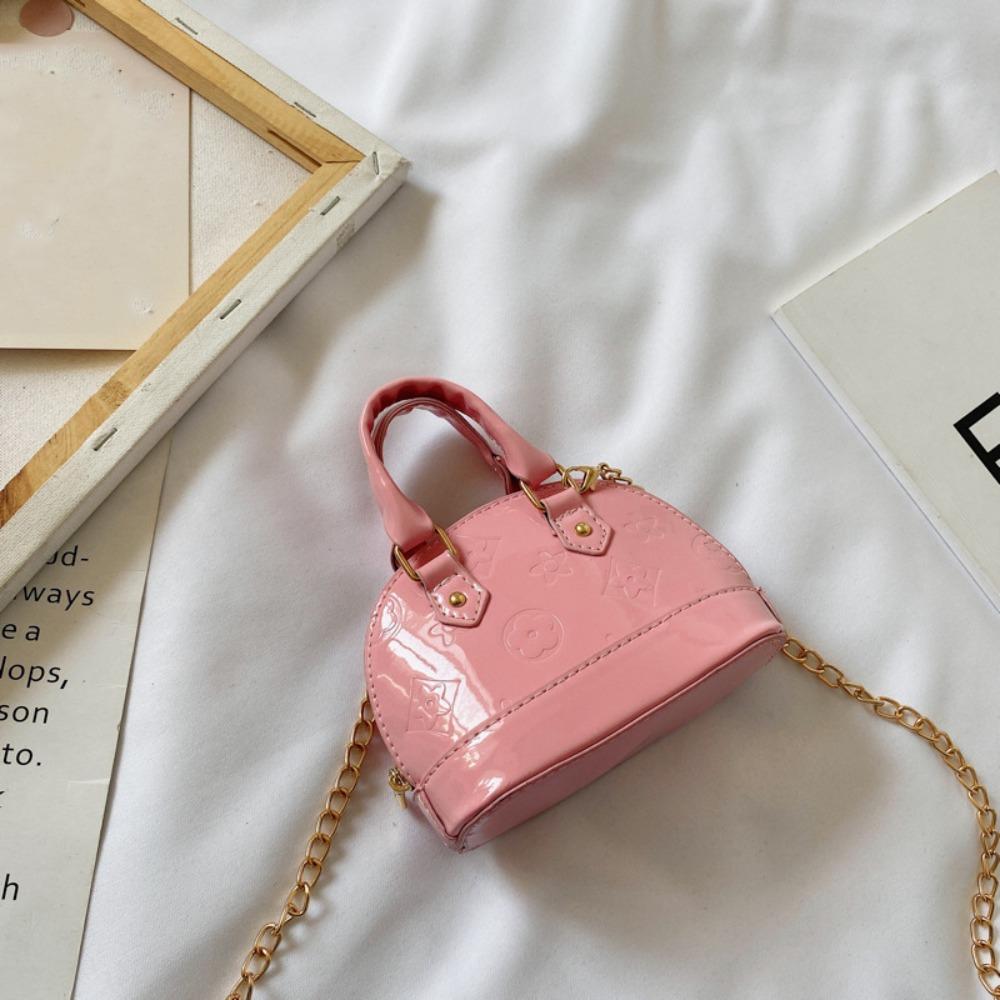

Kids Fashion Handbag PU Mini Shoulder Bag Small Satchel Coin Wallets Little Girls Chain Crossbody Bag рожевий