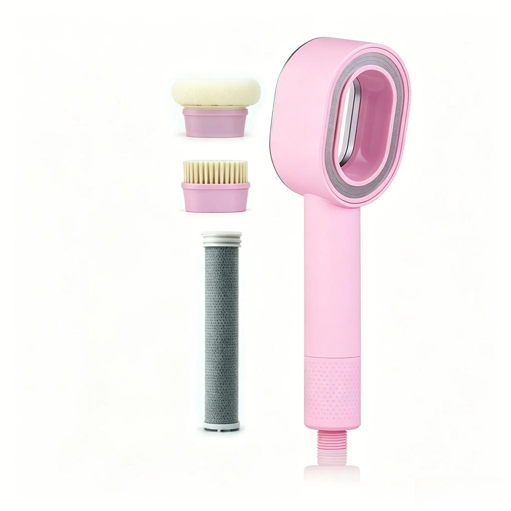 Filtered High Pressure Shower Head, Water Saving Design, Purifies Shower Water, Practical Bathroom Accessory