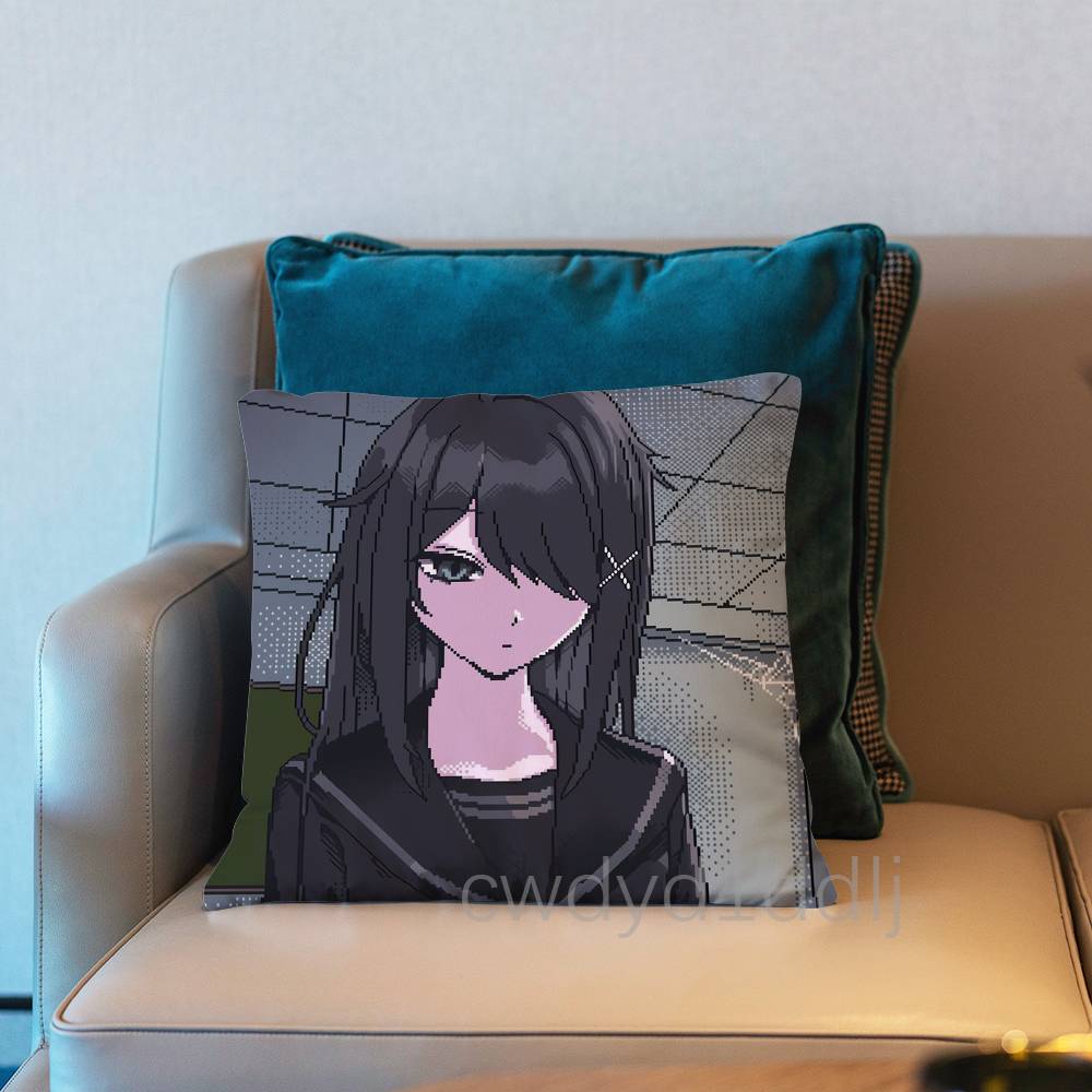 

A-Ame Chan Needy Streamer Overload Pillow Case Short Plush Sofa Decorative Gift Home Double-sided Printing Cushio 30cmx30cm
