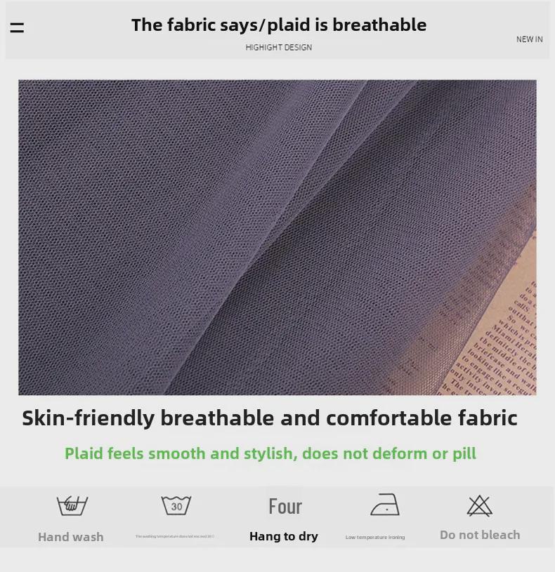 2025 High-Waist A-Line Mesh Skirt: Three-Layer Pleated Fairy Skirt for Spring & Autumn