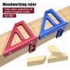 Precision Aluminum Alloy Miter Triangle Ruler 45°/90° Woodworking Square Protractor 3D Multifunctional Measuring Toolsolss