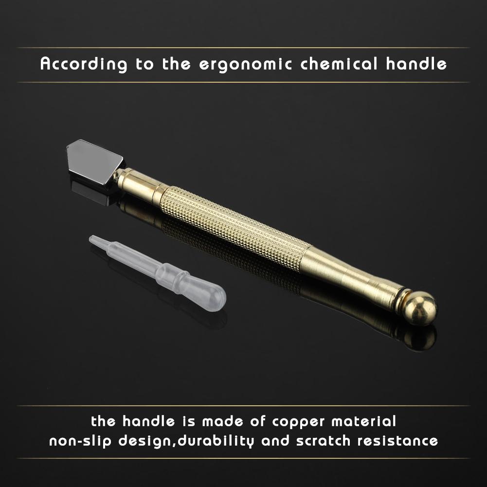 Supercutter Metal Handle Straight Hd Glass Cutter for Cutting Glass Tiles Mirror RT-208A