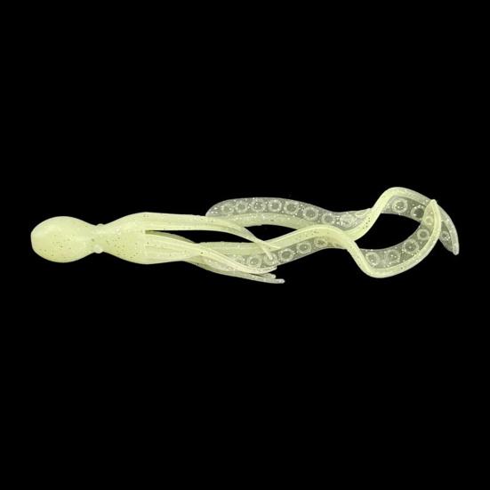 10Pcs 11CM/4.2G Luminous Soft Octopus Bait Colorful TPE Glow-in-the-dark Realistic Bionic Artificial Squid Lure Saltwater Freshwater Trolling