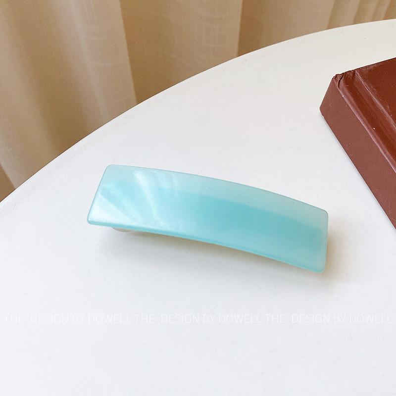 Sophisticated 8.5cm Acetate Hairpin With Retro Aesthetic For Fashionable Women Cyan