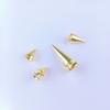80 Sets DIY Decoration Clothes Spikes Kit Mixed Size Back Studs & Spike Cone Screw  Leather Craft