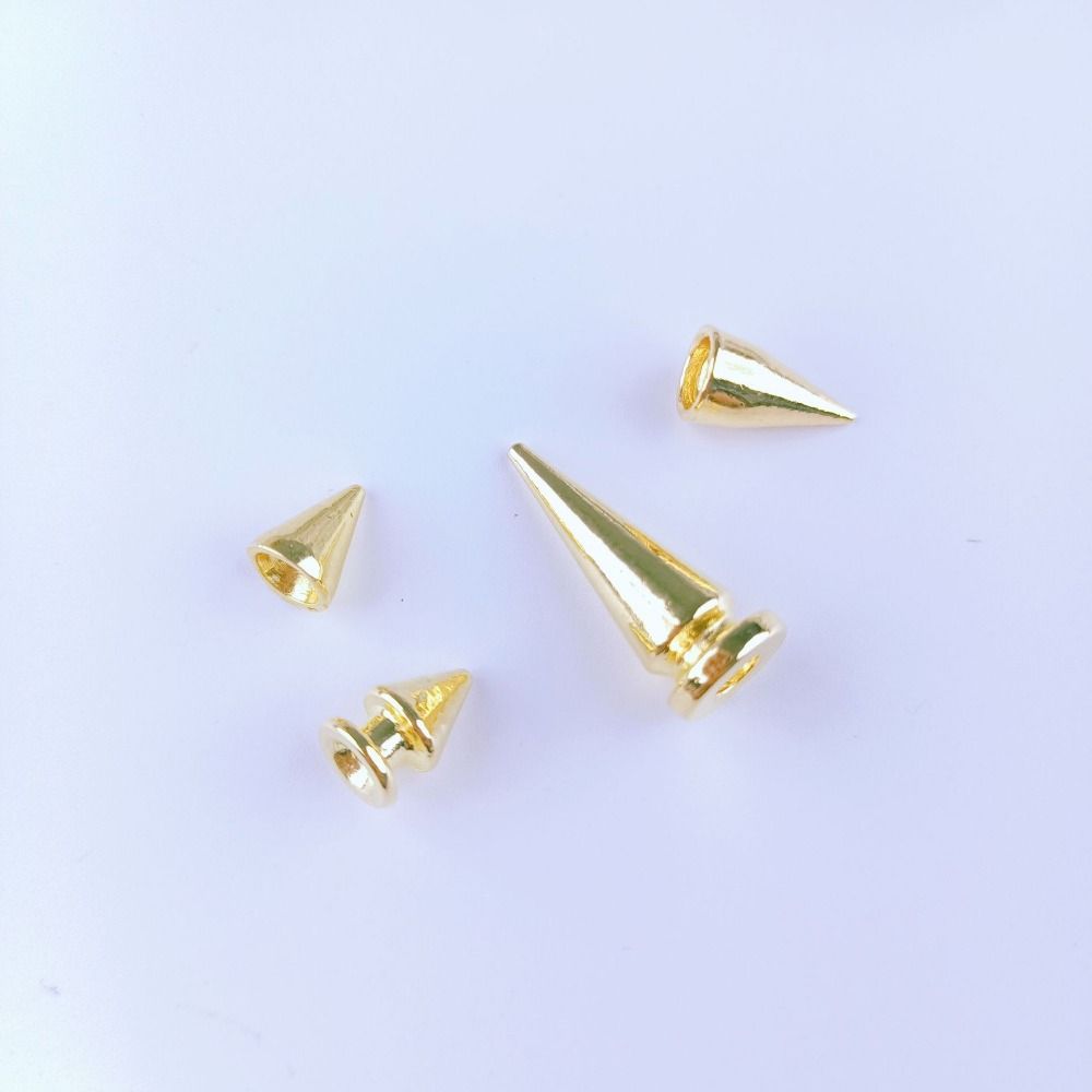 80 Sets DIY Decoration Clothes Spikes Kit Mixed Size Back Studs & Spike Cone Screw  Leather Craft