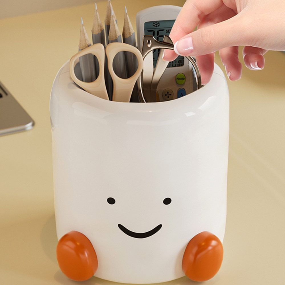 Cartoon Desktop Pen Holder Large Capacity Remote Control Storage Box  for Students Gift