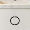 Golden Black Furniture Door Handle Semi-circular Wine Cabinet Handle Shoe Box Handle  Dresser