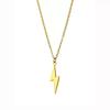 Trendy Men's Lightning Cable Knit Chain Pendant - Hip Hop Style Accessory