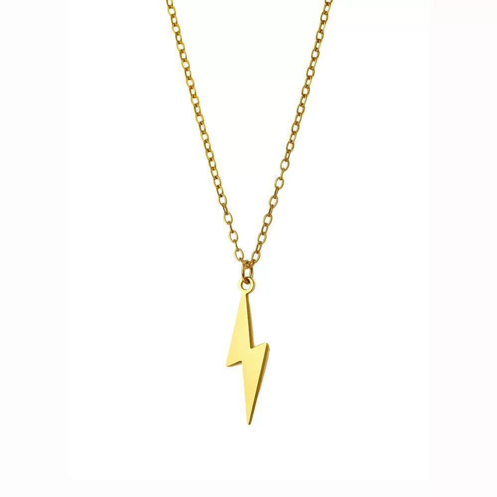 Trendy Men's Lightning Cable Knit Chain Pendant - Hip Hop Style Accessory