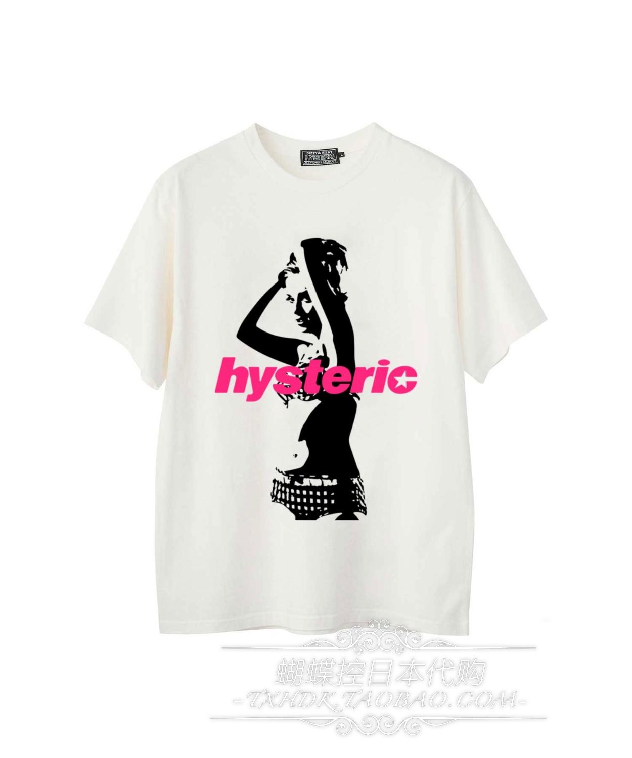 

2025 HYSTERIC GLAMOUR Printed Round Neck Cover All Match T-shirt High Quality Luxury Brand Selling Popular Style Ins S