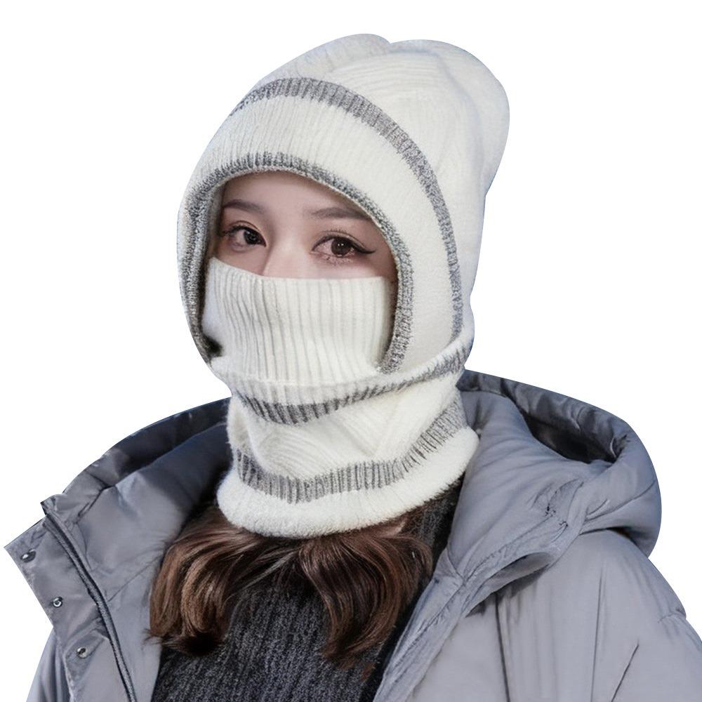 

Ветрозащитная зимняя шапка с защитой ушей, шапка-бини, модная маска, шапка, комплект шарфа, для улицы 10