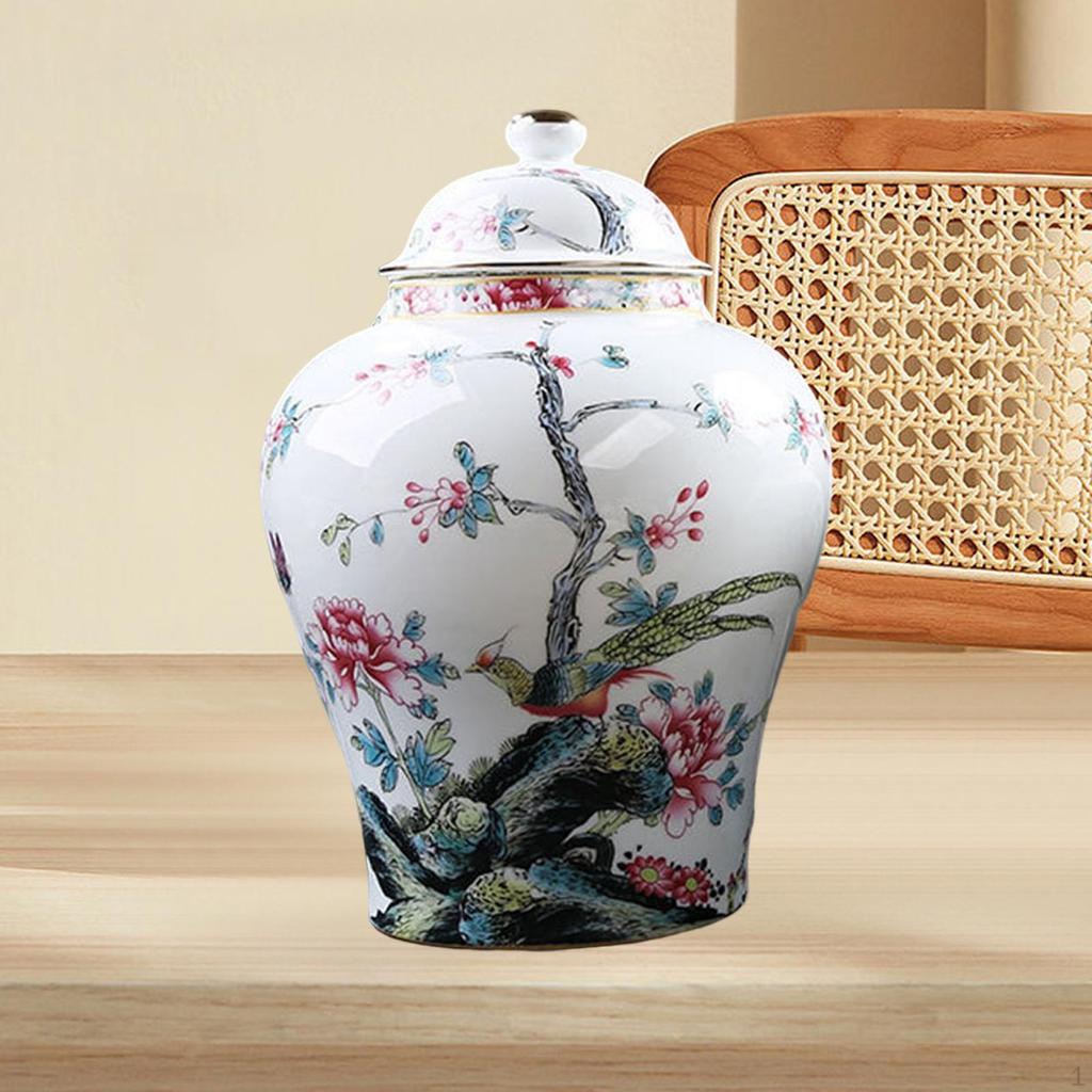 Zázvorová sklenice tradiční porcelánová chrámová váza na květiny pro domácí stolek