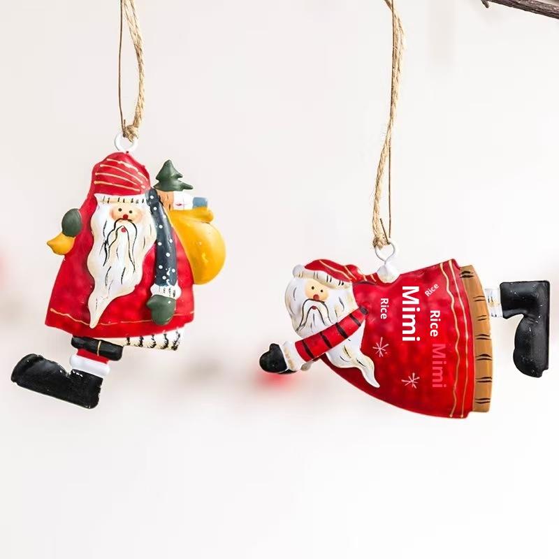 1 Pcs Acrylic Vintage Angel Hanging Decor Christmas Ornaments Santa Claus Xmas Tree Hanging Ornament 2026 Navidad Party Decor