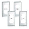 4Pcs Wall Panel Light Switches Socket Cover Standard Wall Switches Receptacle Outlet Covers Faceplates Covers Easy Use