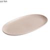 Creative Texture Ceramic Sushi Plate Oval Steamed Fish Plate Dessert Cake Plate Snack Plates Service Plates Hotel Tableware