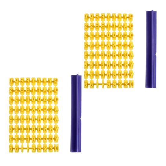 Alphabet Clay Stamp Set DIY Baking Tools for Cookies Fondant Pottery 26 Letters Symbols Numbers Embosser Stamps Creative Crafting Kit