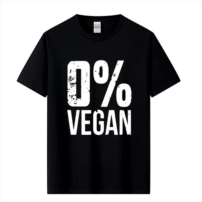 

Zero Percent Vegan Funny BBQ Carnivore Meat Eater TShirt for Unisex Print Tops Tee Unisex Basic Tops Women casual Oversize Tshirts XL