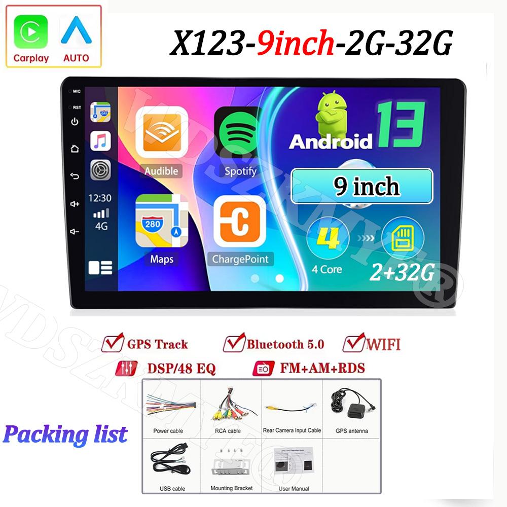 7"/9"/10" Universal 2Din Car Radio 4GB Android 13 Carplay Android Auto GPS BT Automotive Multimedia Car Intelligent Systems