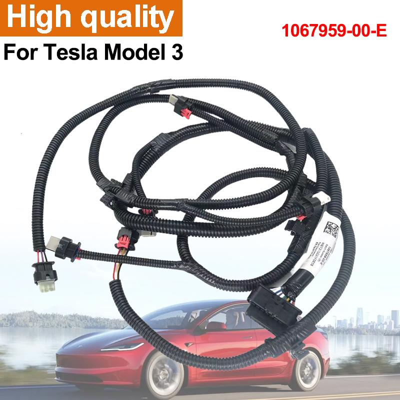 New For Tesla Model 3 Rear Reversing Radar Bumper Cable Pdc Sensor Wiring Harness Assembly 1067959-00-E Car Accessories