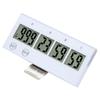 Target Timer LCD Screen Touch Key Compact Examination Timer for Study Office School Kitchen White