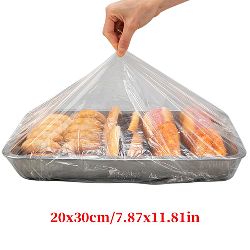 38-120cm Disposable Food Cover Elastic Plastic Wrap Food Grade Food Lids Shoe Cover Shower Headgear Bowls Caps Fresh Saver Dust