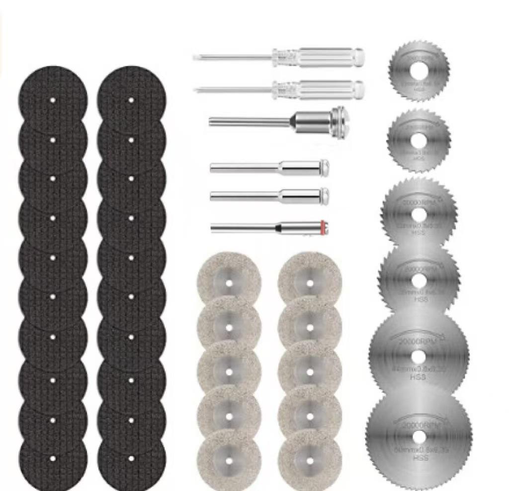 Power Drill Circular Saw Blade Set - High-Speed Steel Thin Cutting Disc for Woodworking and Electric Grinder