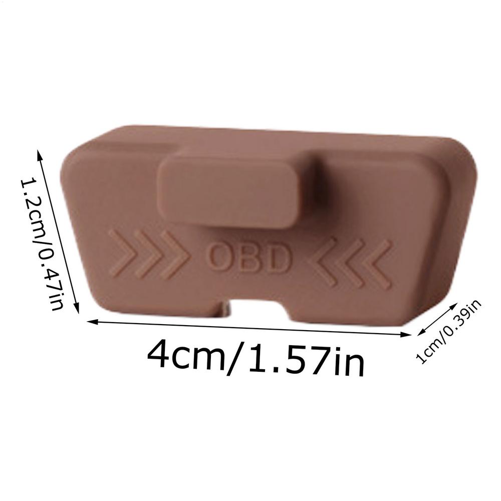 Silicone Car OBD Port Cover Waterproof Rust-proof OBD Port Lock Protective Sleeve Dust OBD Clogging Caps For Car Accessories